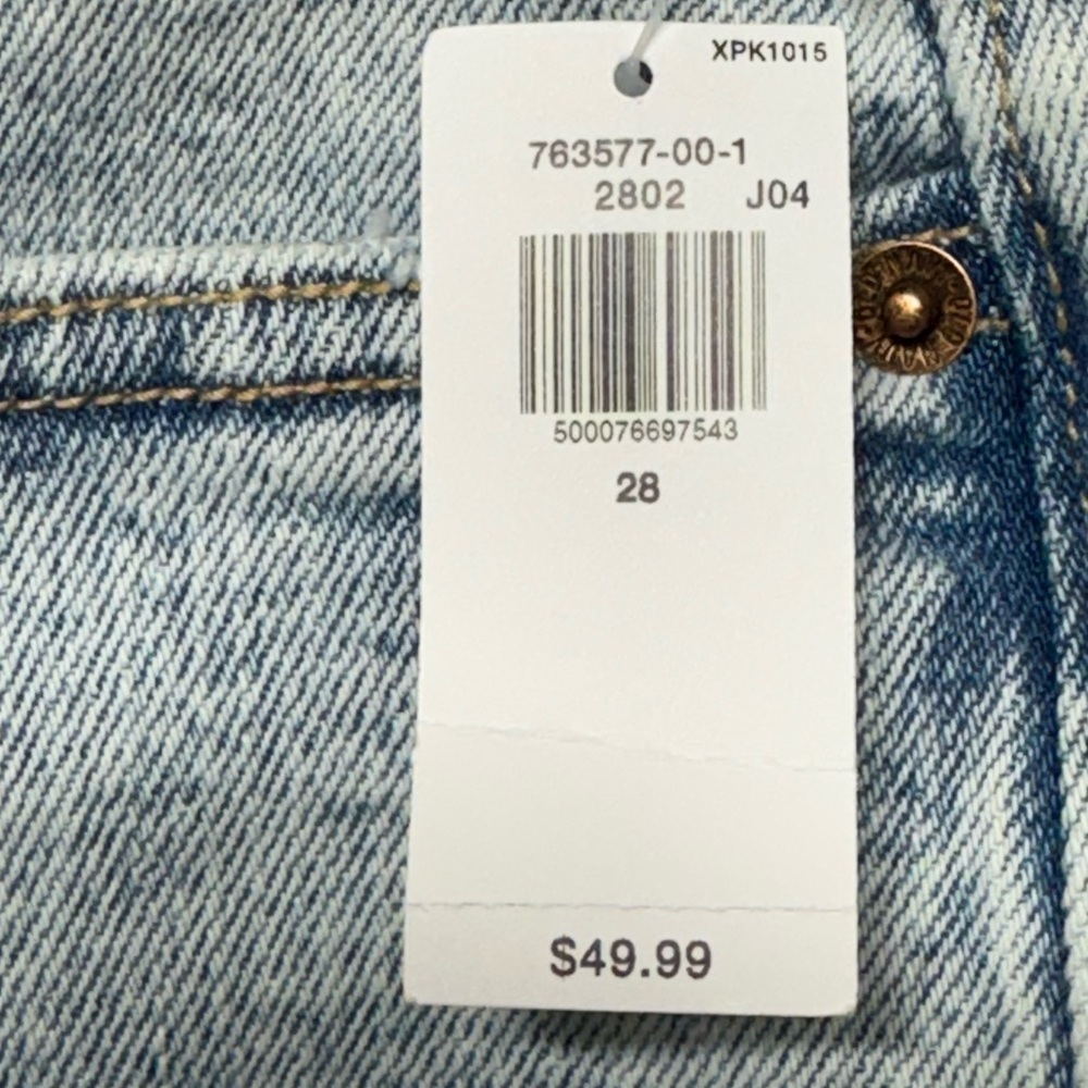 Old Navy Curvy OG Straight Ankle High Rise Jeans Plus Size 28 NWT Light Wash - Picture 12 of 15